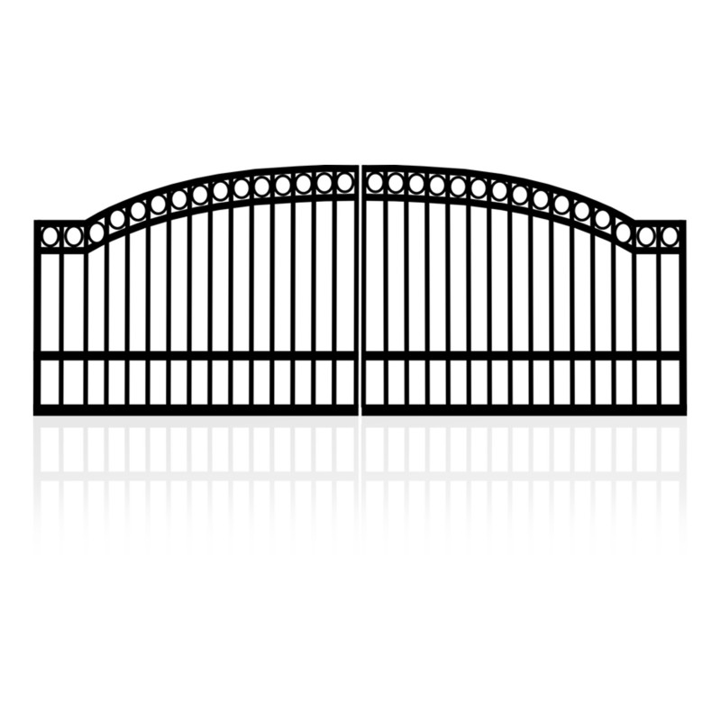 4m Arched Gates (2x 2m) + Linear Actuator Gate Automation Package