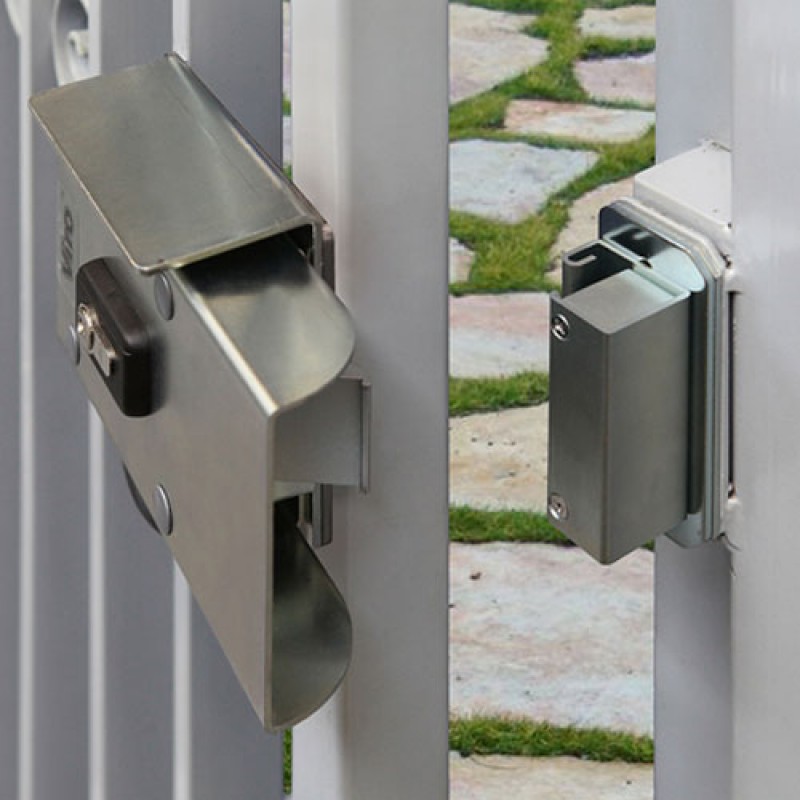 Horizontal Automatic Electric Gate Lock (Italian Made Viro V06-WB) For Double Swing Gates Without Gate Stop (High Ground Clearance ) - 12V DC Suitable With Logico 24 Control Board For Swing Gates