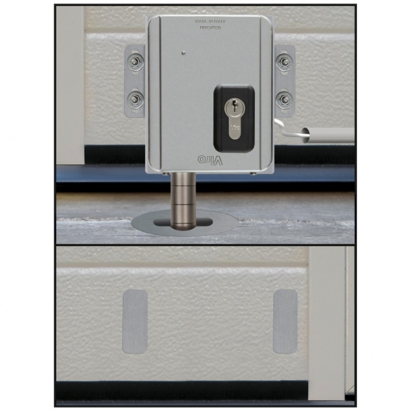 Italian-Made Viro V09 Electric Lock with Installing Accessories for Sectional Doors and Motorized Roller Shutter Garage Doors