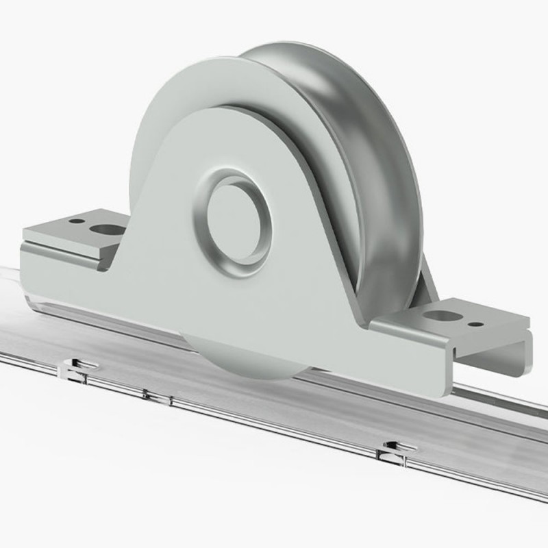 Singular 88mm Recess Mount European Made Double Bearing Sliding Gate Wheel. CAIS WSO 924 B2 High Quality German Steel, Rebate Gate Wheel