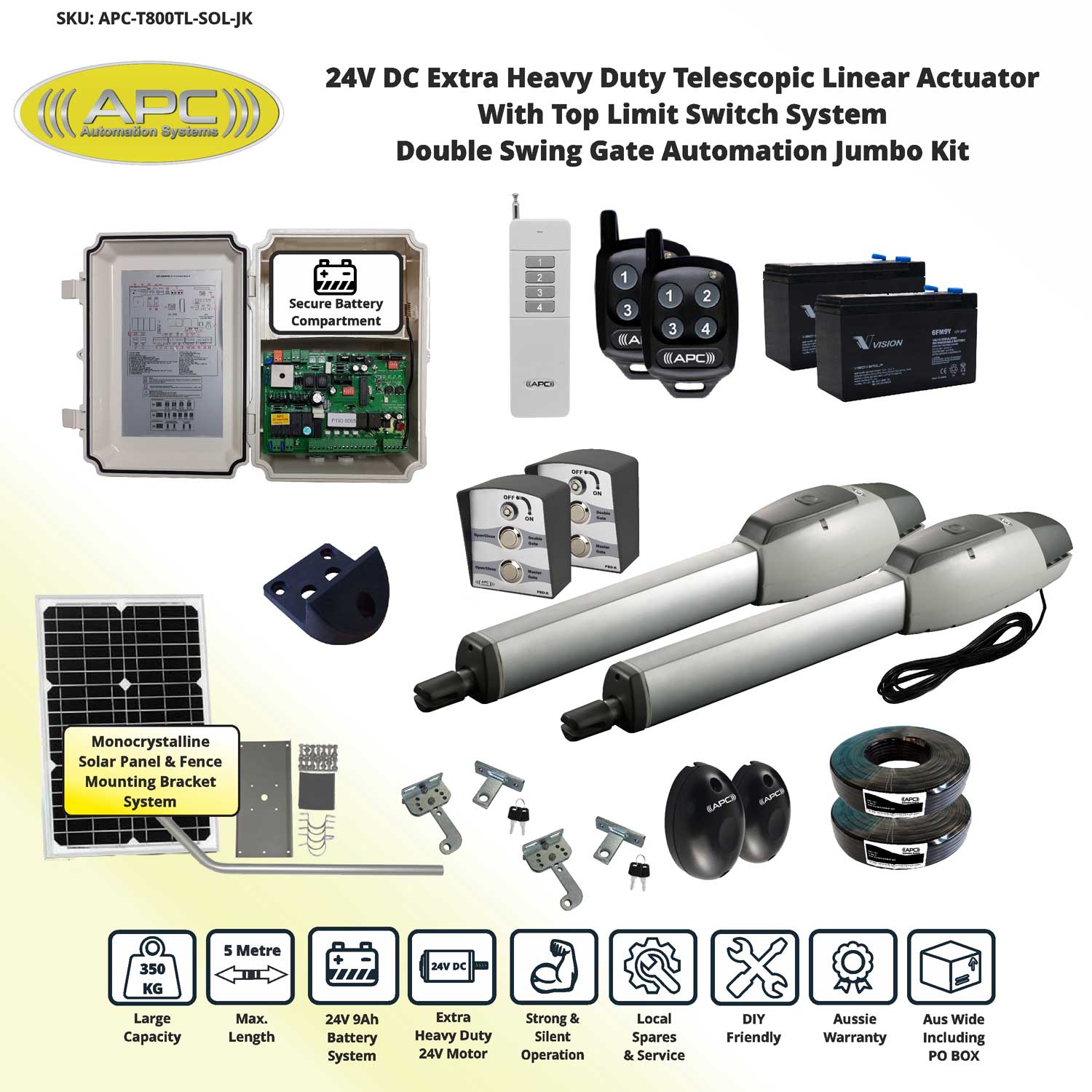 Double Swing Automatic Gate Opener System