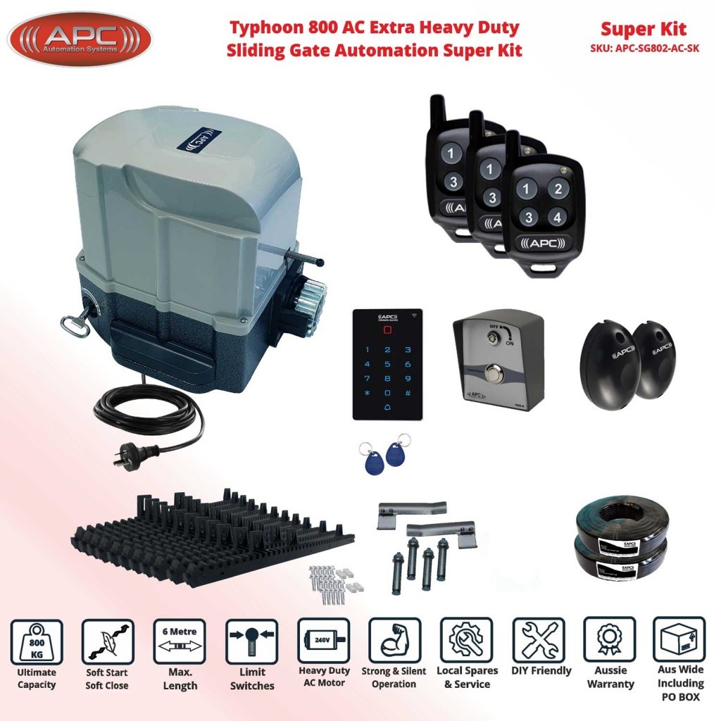 Sliding Electric Gate Automation System With Spring Limits - Sliding Gate Opener