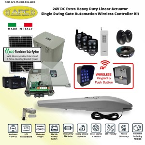 Single Swing Solar Powered Gate Opener