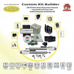 Double Swing Solar Electric Automatic Gate Opener System