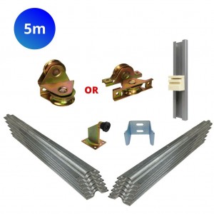 5m Cladded Sliding Gate Hardware Kit