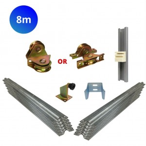 8m Cladded Sliding Gate Hardware Kit