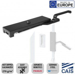 Vertical Lock (Right) For Sliding Doors, Hanging Barn Doors, Sliding Aircraft Hangar Doors/Gates, Warehouse Sliding Doors | Made in EU  by CAIS