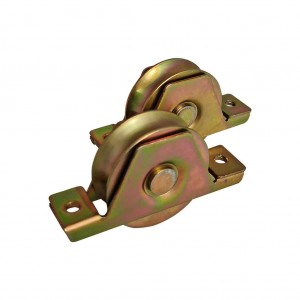 Pair of 78mm Recess Mount Sliding Gate Wheels | Sliding Gate Hardware | Dual Bearing 250kg Per Wheel Weight Capacity