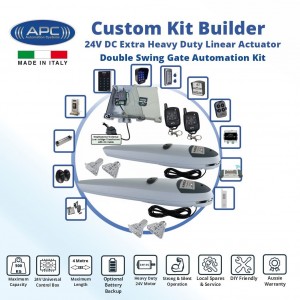 Double Swing Gate Opener, Automatic Motorized Remote Controls Gate, Gate Automation System DIY Kit